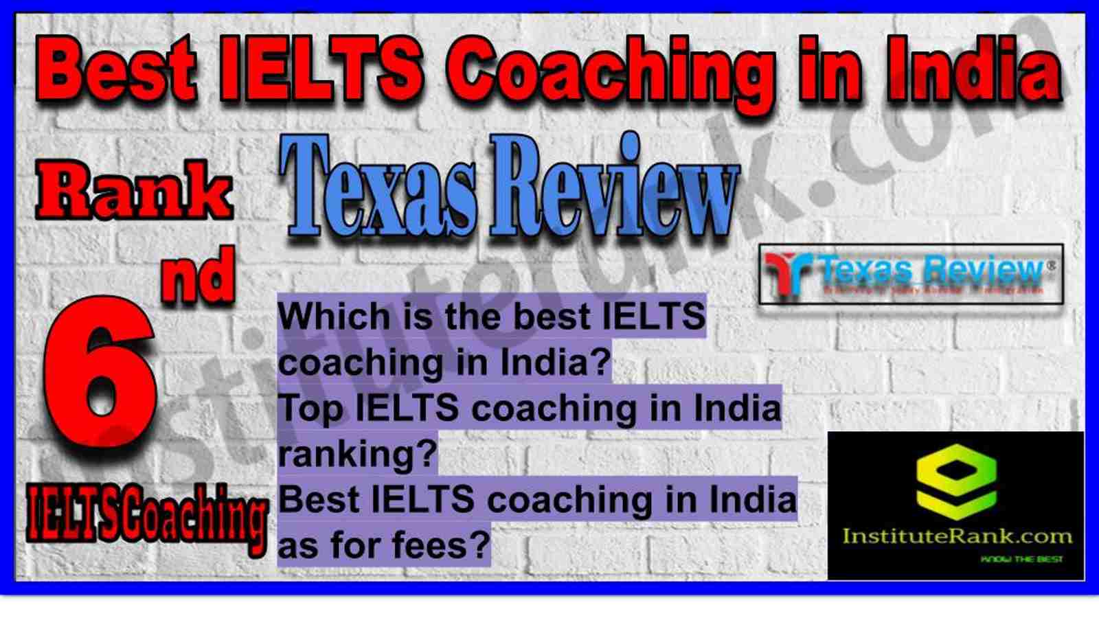 Rank 6. Best IELTS Coaching in India