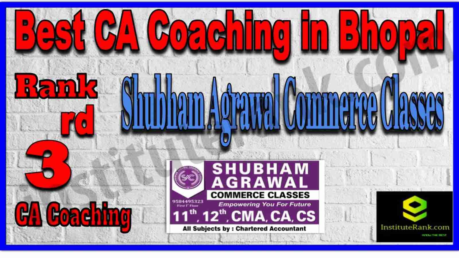 Rank 3. Best CA Coaching in Bhopal Rank 3. Best CA Coaching in Bhopal