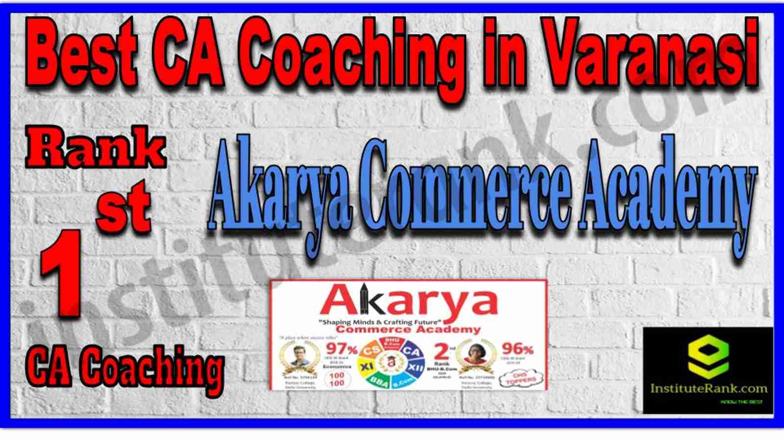 Rank 1. Best CA Coaching in Varanasi Rank 1. Best CA Coaching in Varanasi