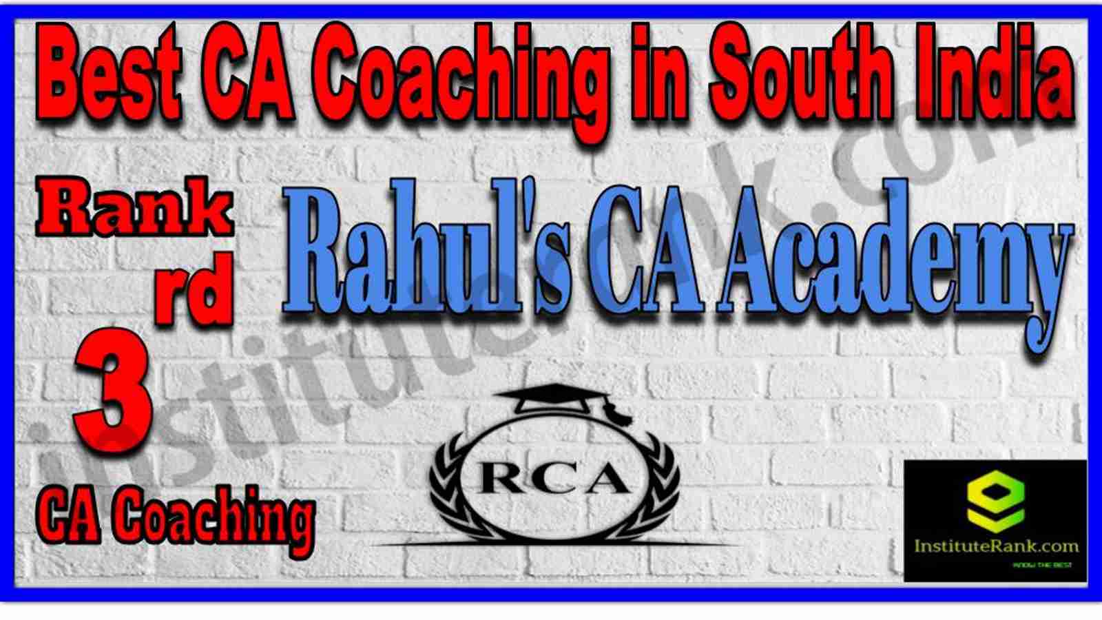 Rank 3. Best CA Coaching in South India Rank 3. Best CA Coaching in South India