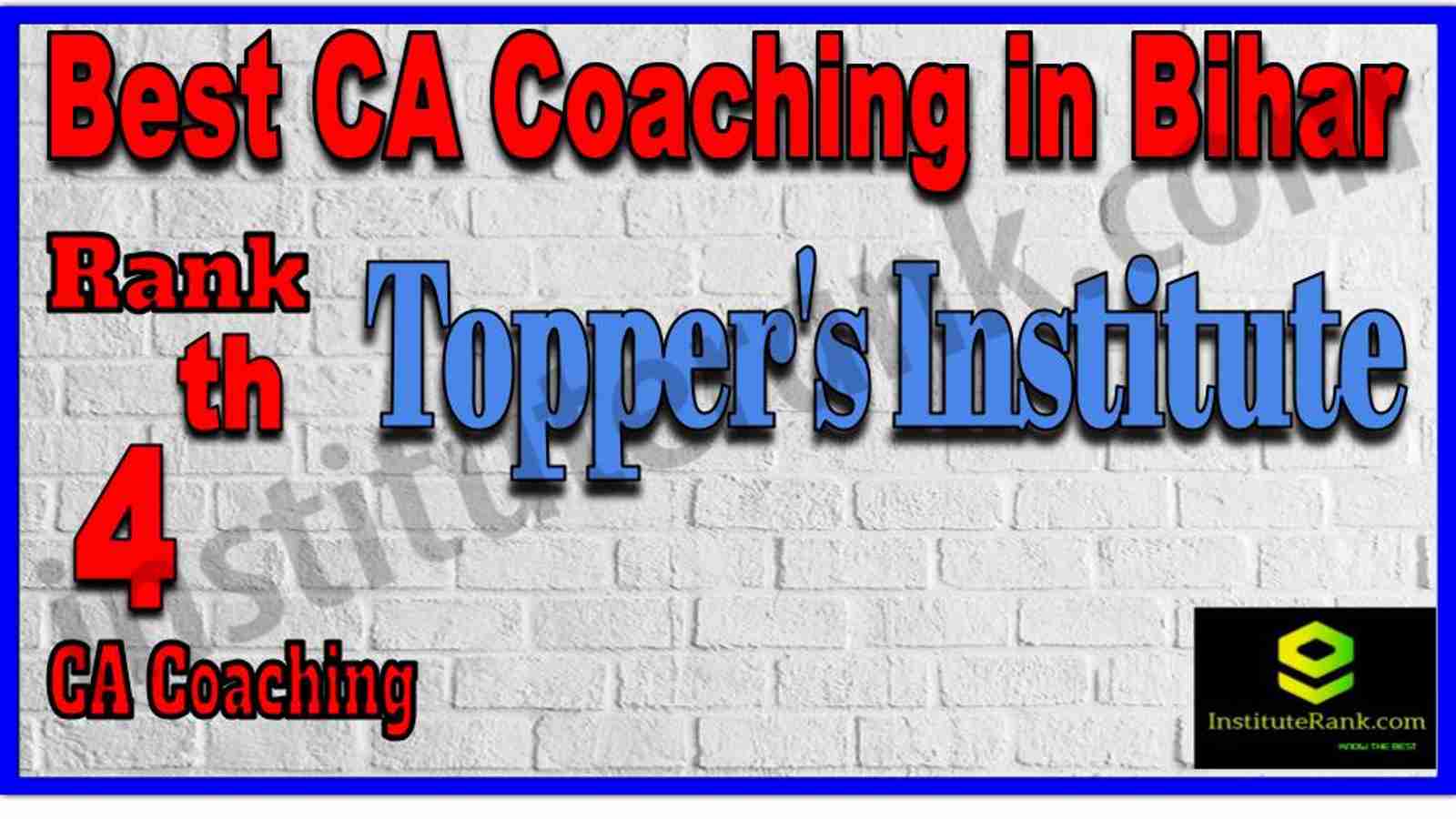Rank 4. Best CA Coaching in Bihar Rank 4. Best CA Coaching in Bihar