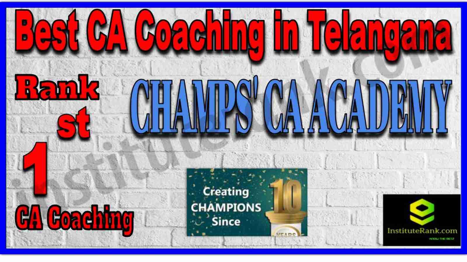 Rank 1. Best CA Coaching in Telangana Rank 1. Best CA Coaching in Telangana