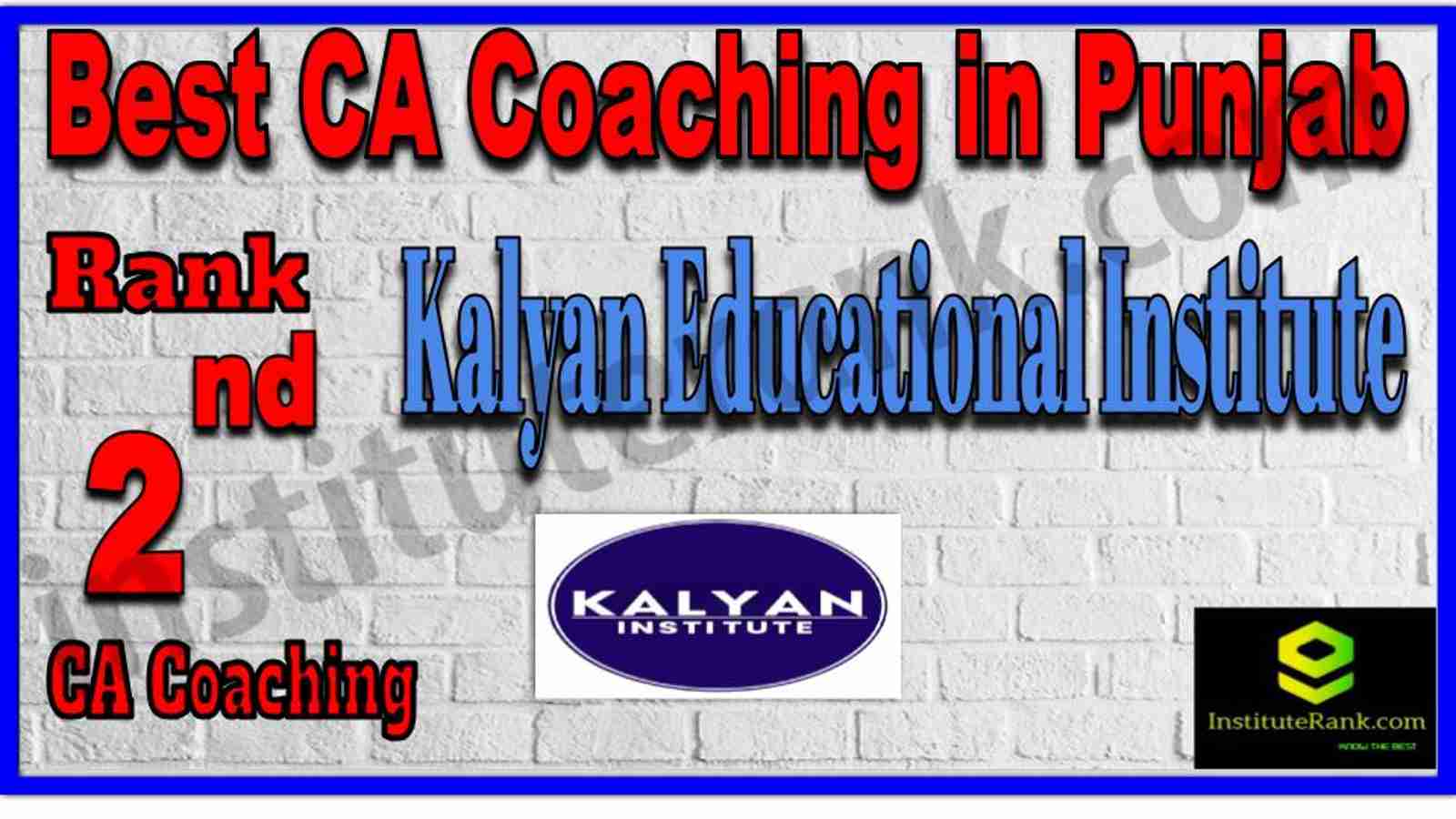 Rank 2. Best CA Coaching in Punjab Rank 2. Best CA Coaching in Punjab