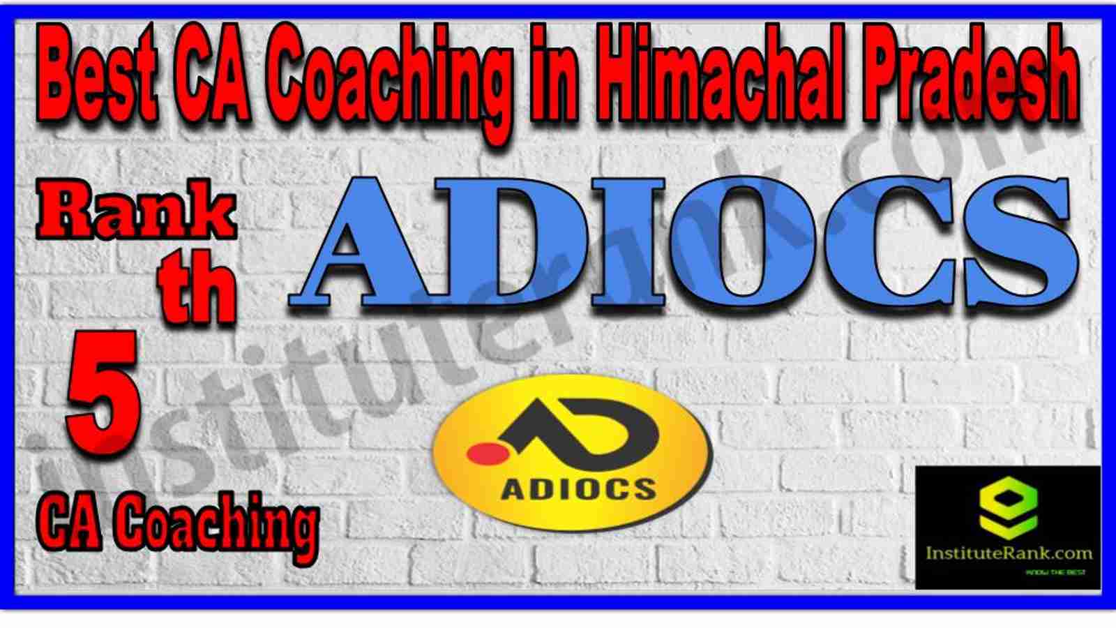 Rank 5. Best CA Coaching in Himachal Pradesh Rank 5. Best CA Coaching in Himachal Pradesh