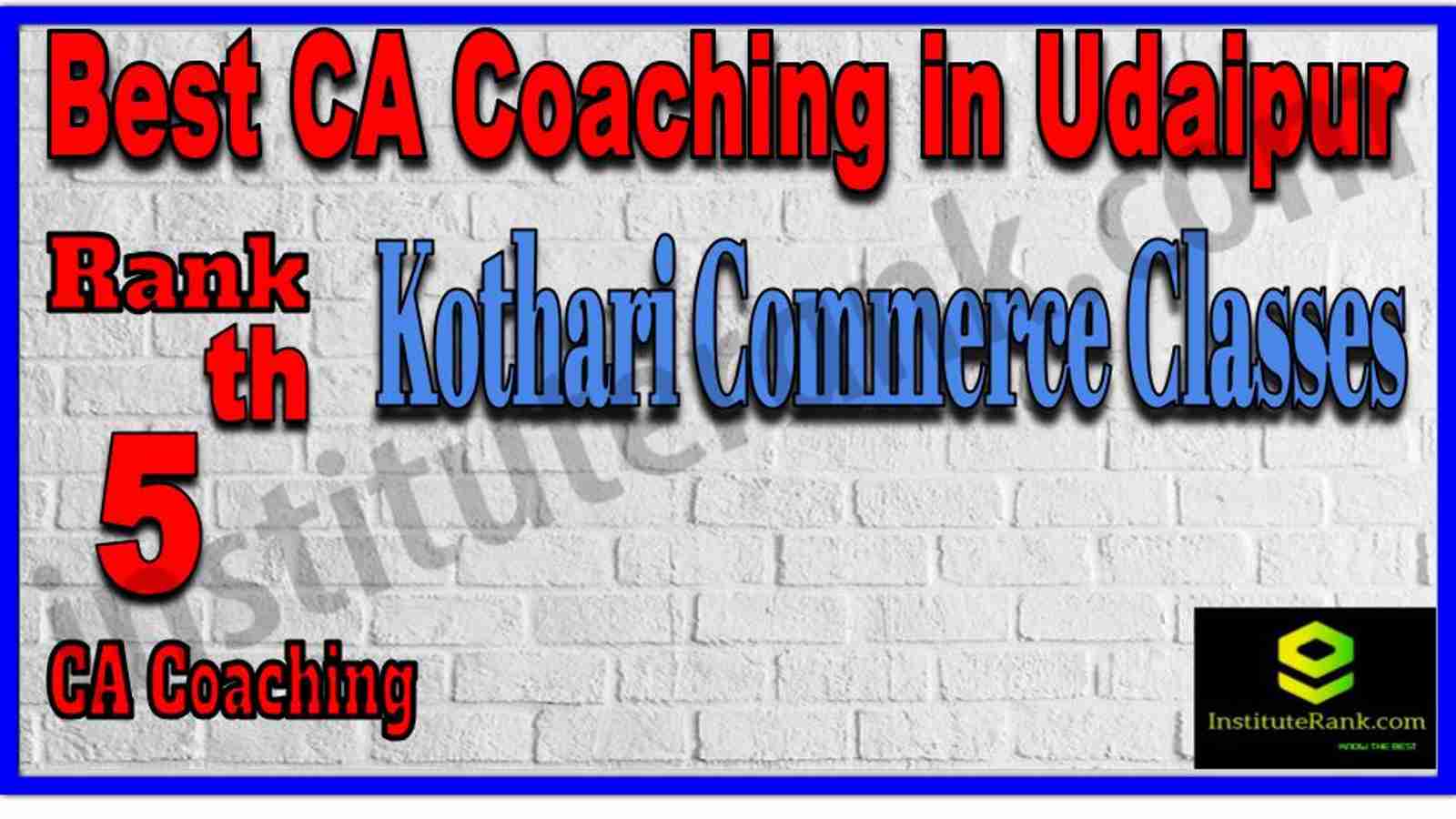 Rank 5. Best CA Coaching in Udaipur Rank 5. Best CA Coaching in Udaipur