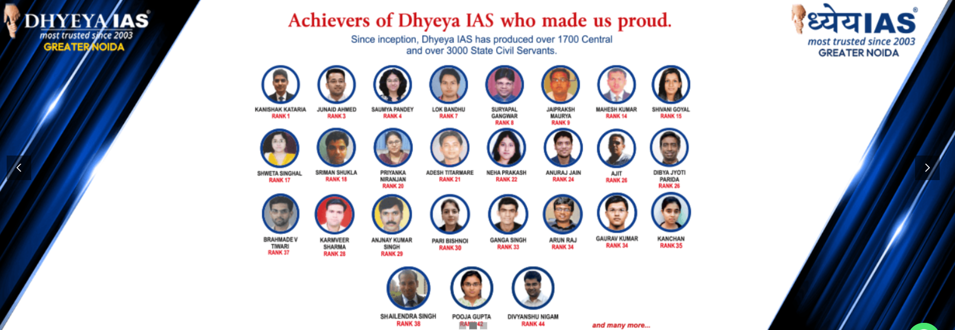 DHYEYA IAS COACHING GREATER NODIA RESULTS