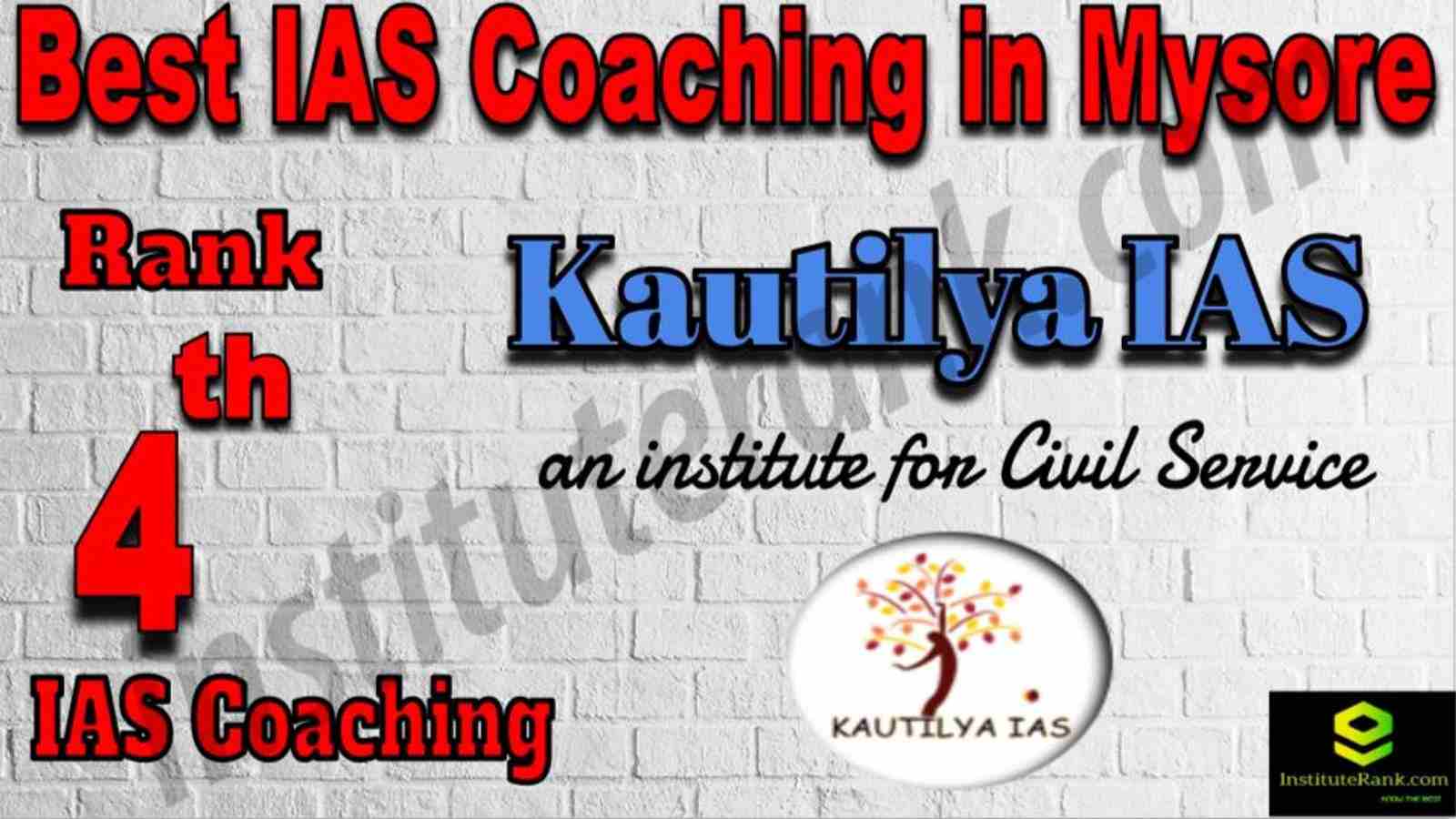 4th Best IAS Coaching in Mysore