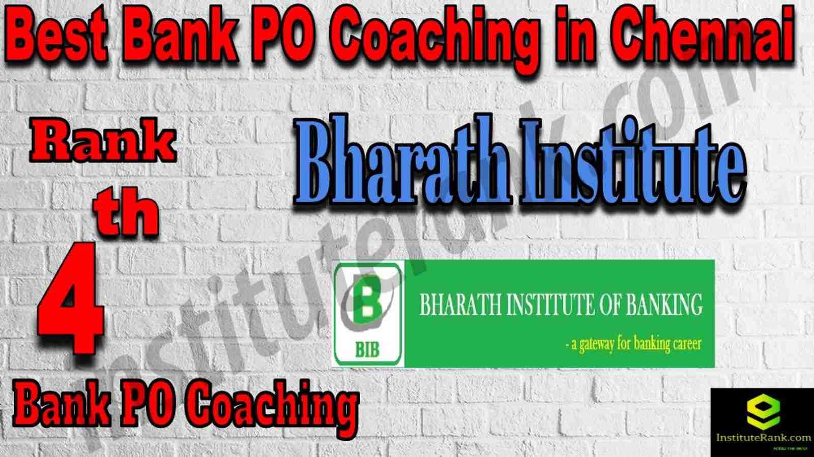 4th Best Bank PO Coaching in Chennai