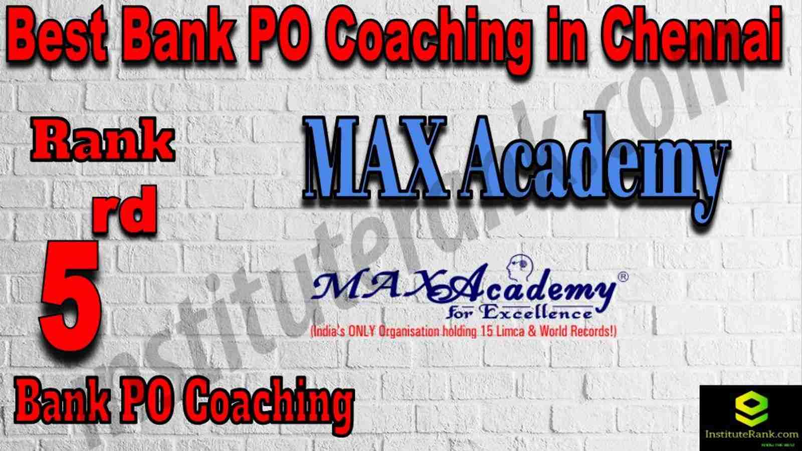 5th Best Bank PO Coaching in Chennai