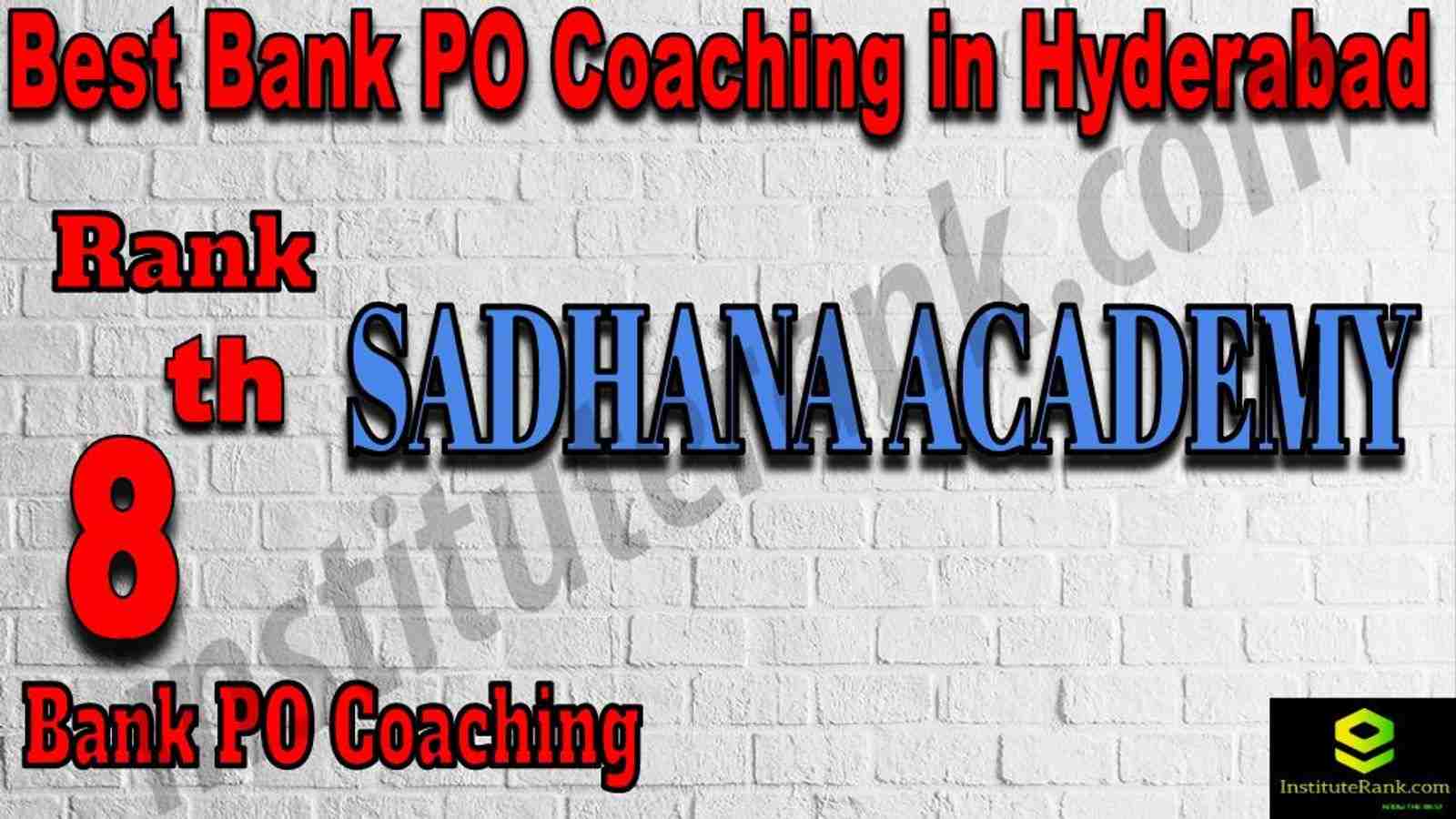 8th Best Bank PO Coaching in Hyderabad