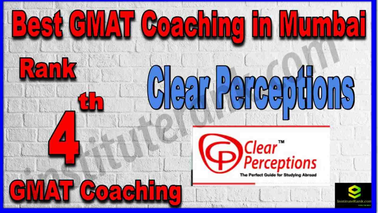 Rank 4th Best GMAT Coaching in Mumbai