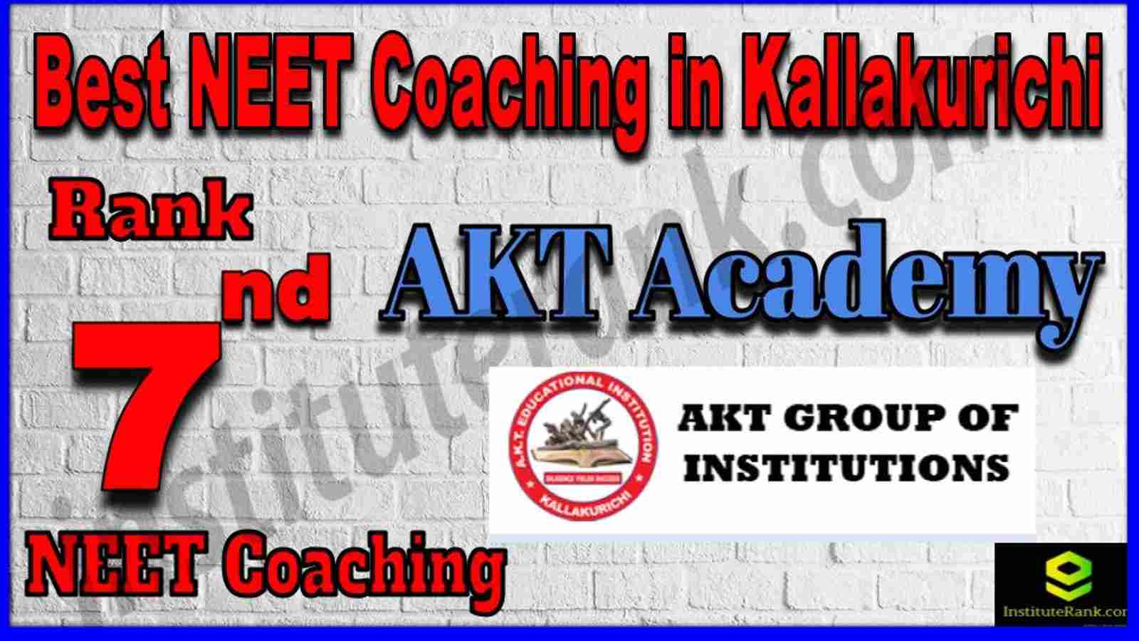 Rank 7th Best NEET Coaching in Kallakurichi Rank 7th Best NEET Coaching in Kallakurichi