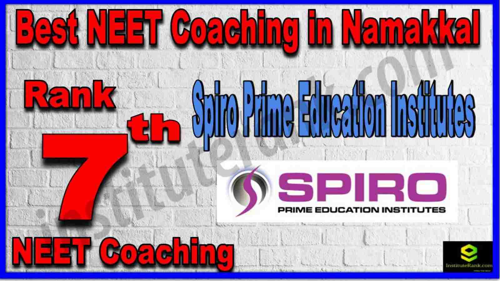 Rank 7th Best NEET Coaching in Namakkal