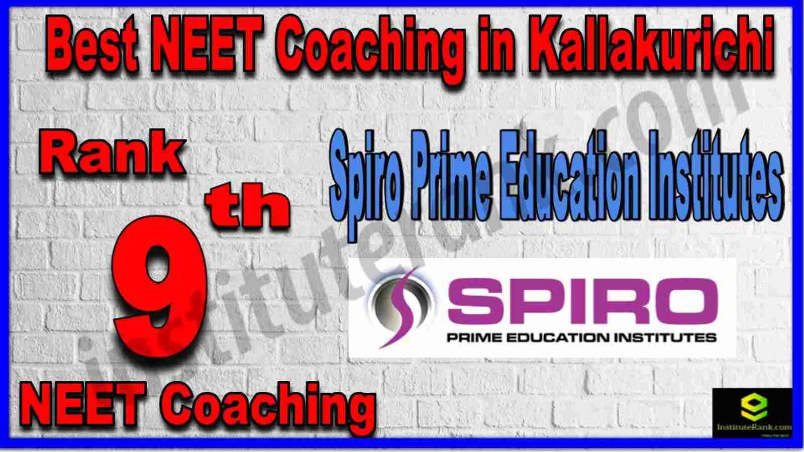 Rank 9th Best NEET Coaching in Kallakurichi Rank 9th Best NEET Coaching in Kallakurichi