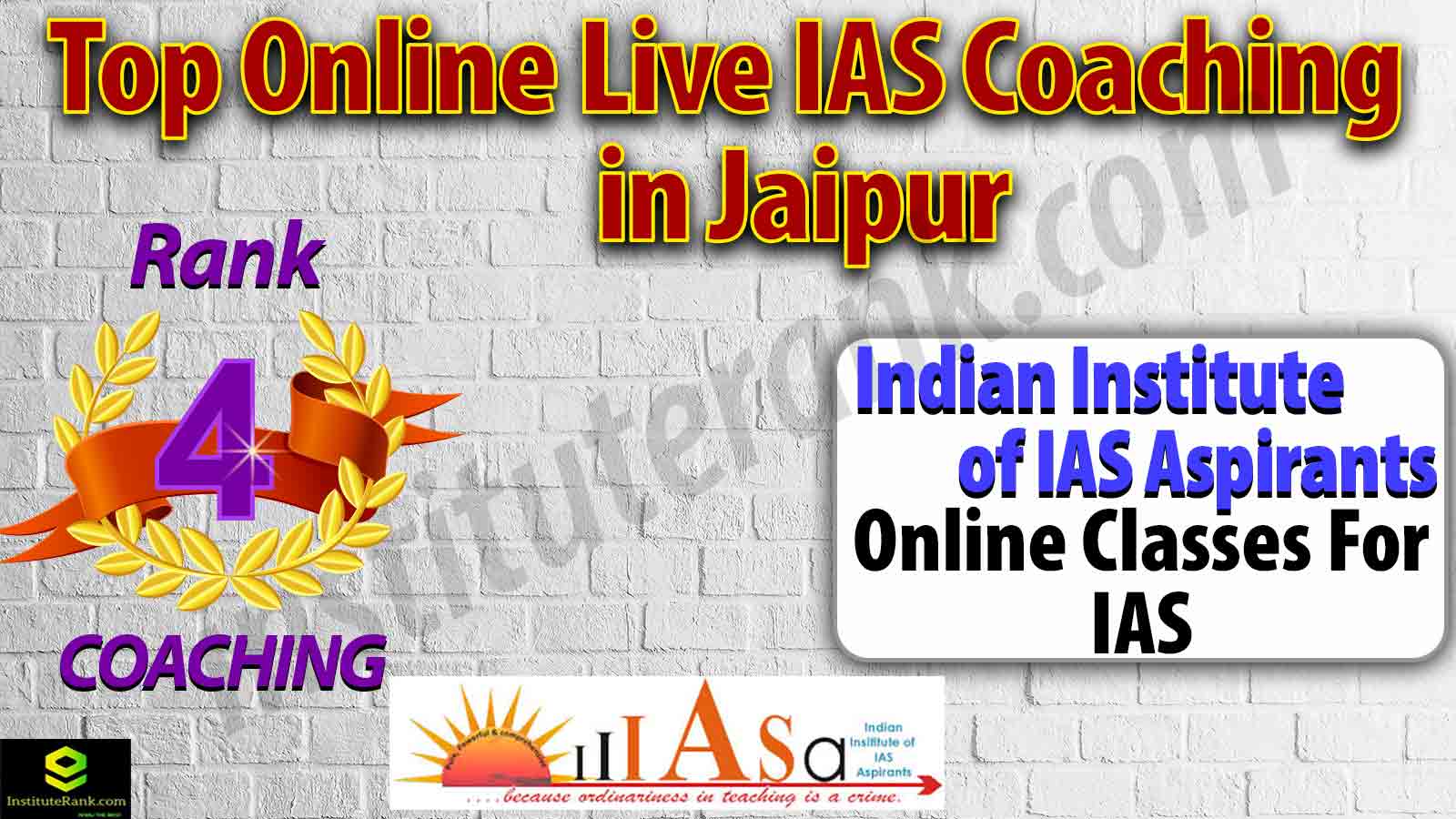 Top Online Live UPSC Coaching in Jaipur