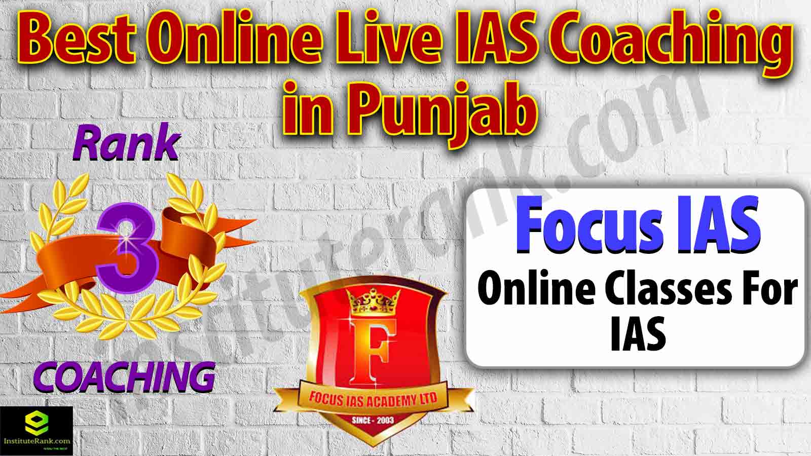 Top Online live IAS Coaching Centre in Punjab