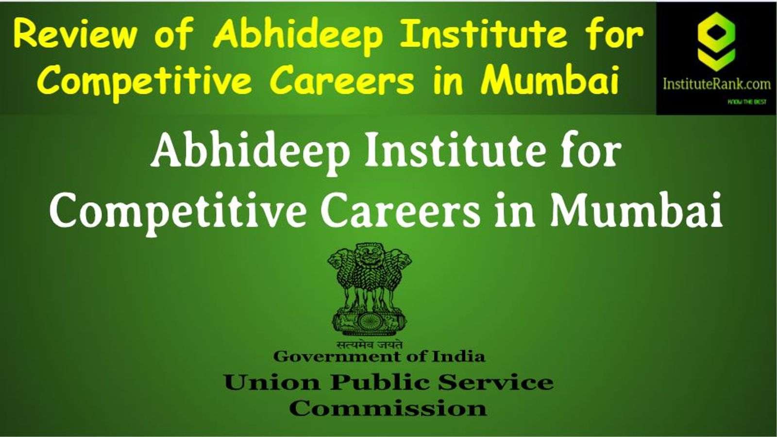 Abhideep Institute For Competitive Careers iAS Coaching Mumbai Reviews