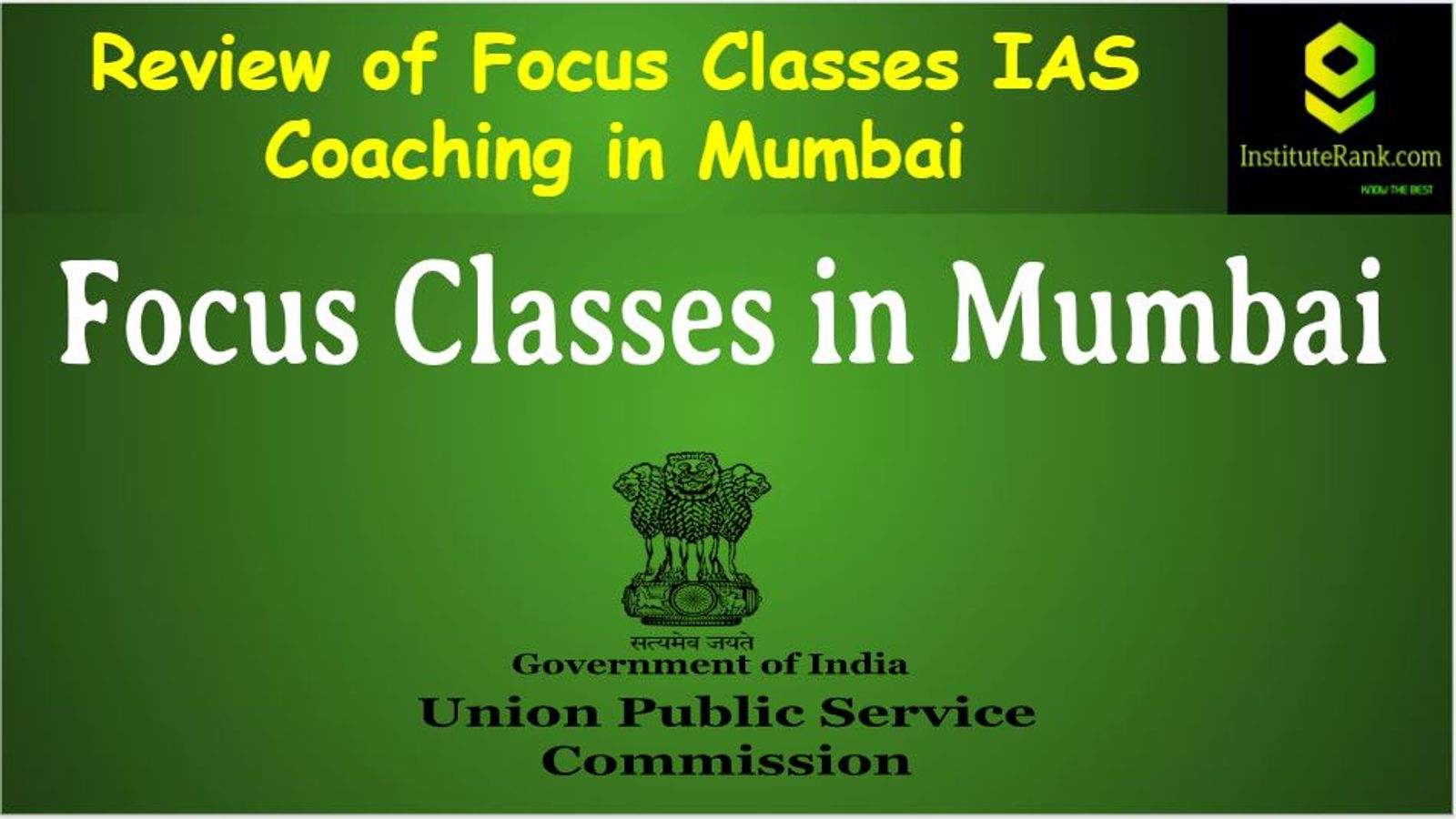 Focus Classes IAS Coaching Mumbai Reviews