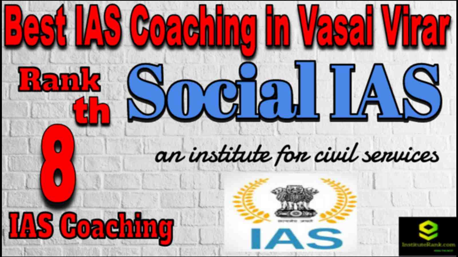Rank 8 Best IAS coaching in vasai virar
