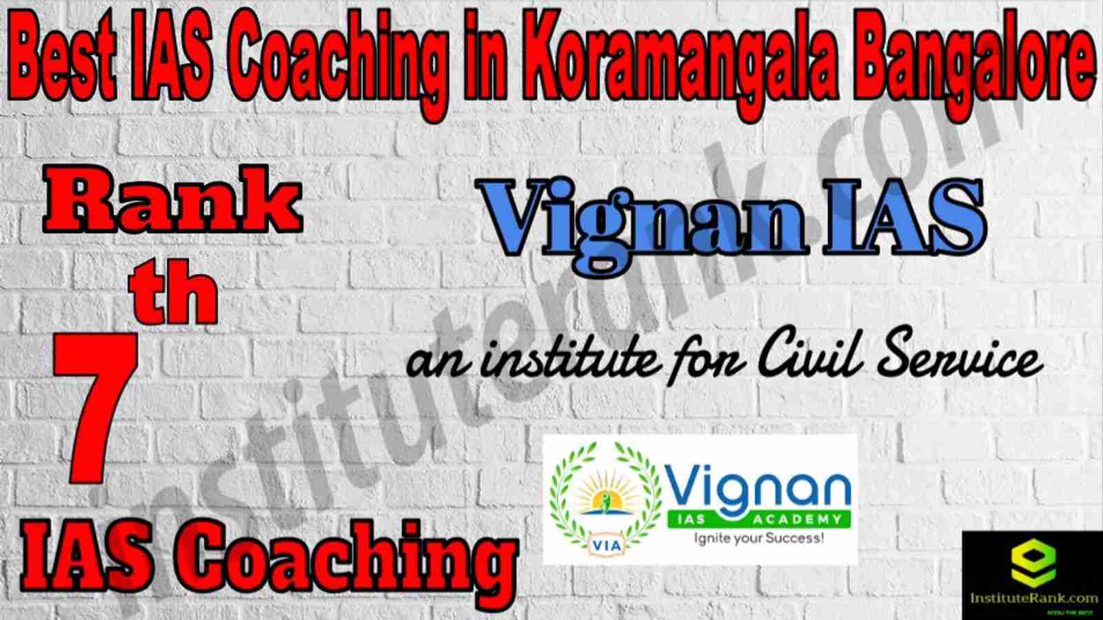 7th Best IAS Coaching in Koramangala Bangalore
