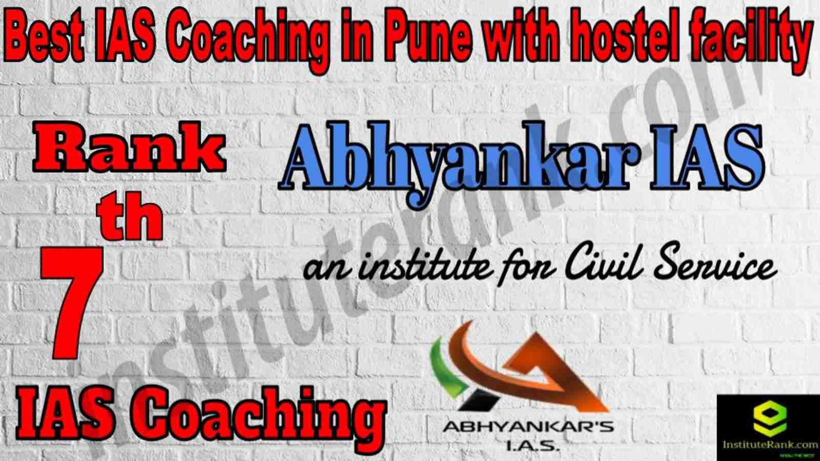 7th Best IAS Coaching in Pune with hostel facility