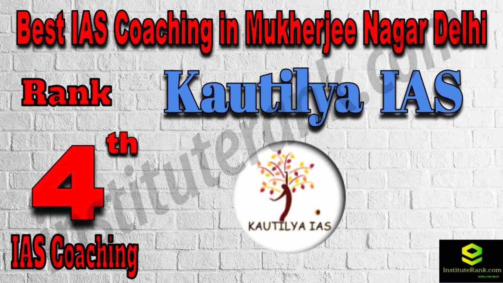 4th Best IAS Coaching in Mukherjee Nagar 