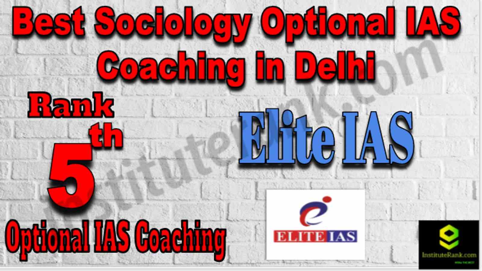 Rank 5 Best sociology optional coaching