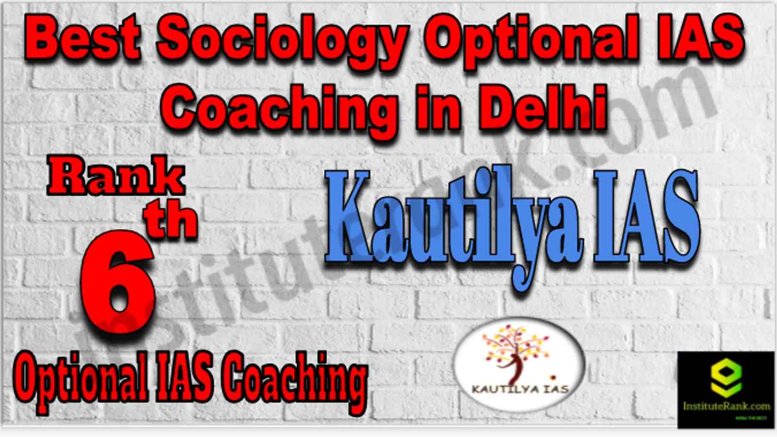 Rank 6 Best sociology optional coaching