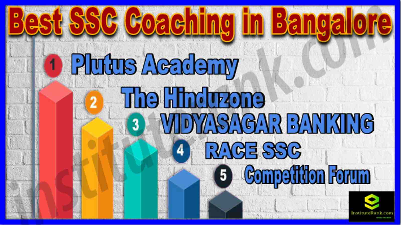 Best 10 SSC Coaching Institutes in Bangalore