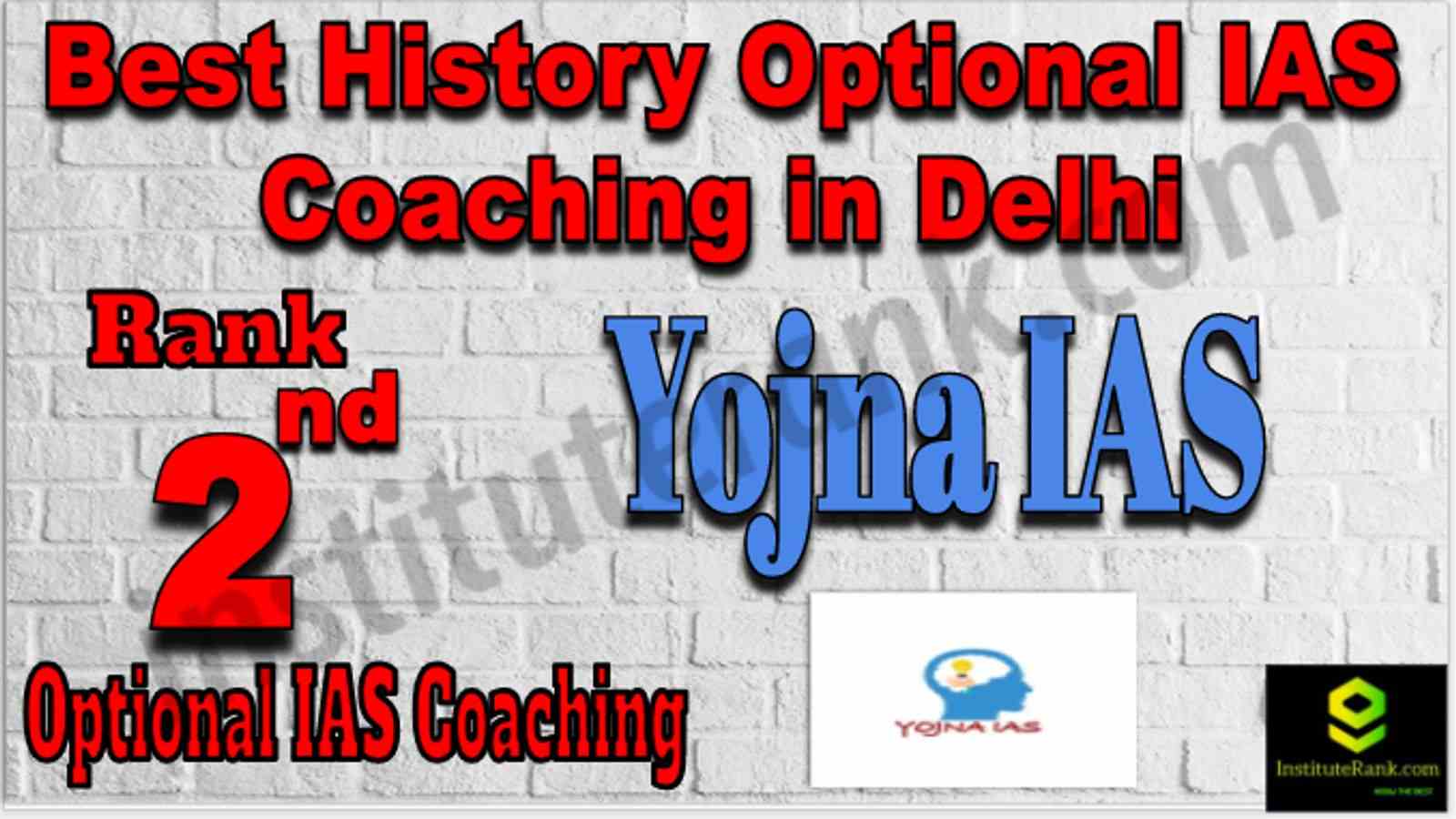 Rank 2 Best History optional IAS Coaching
