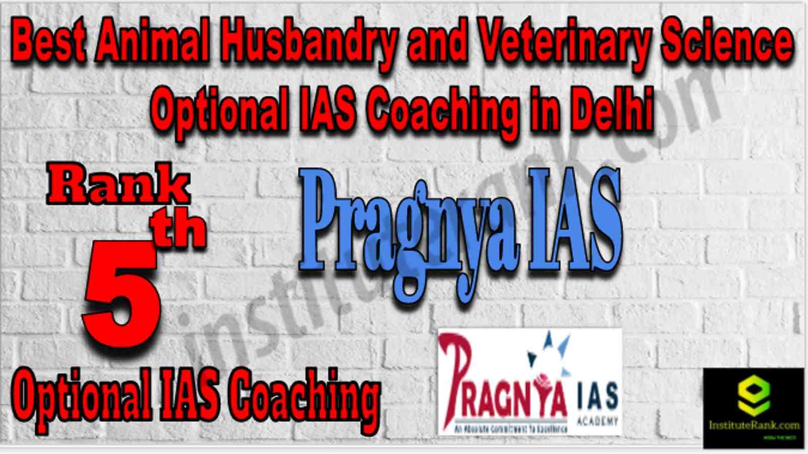Rank 5 Best Animal Husbandry and Veterinary Science Optional IAS Coaching in Delhi