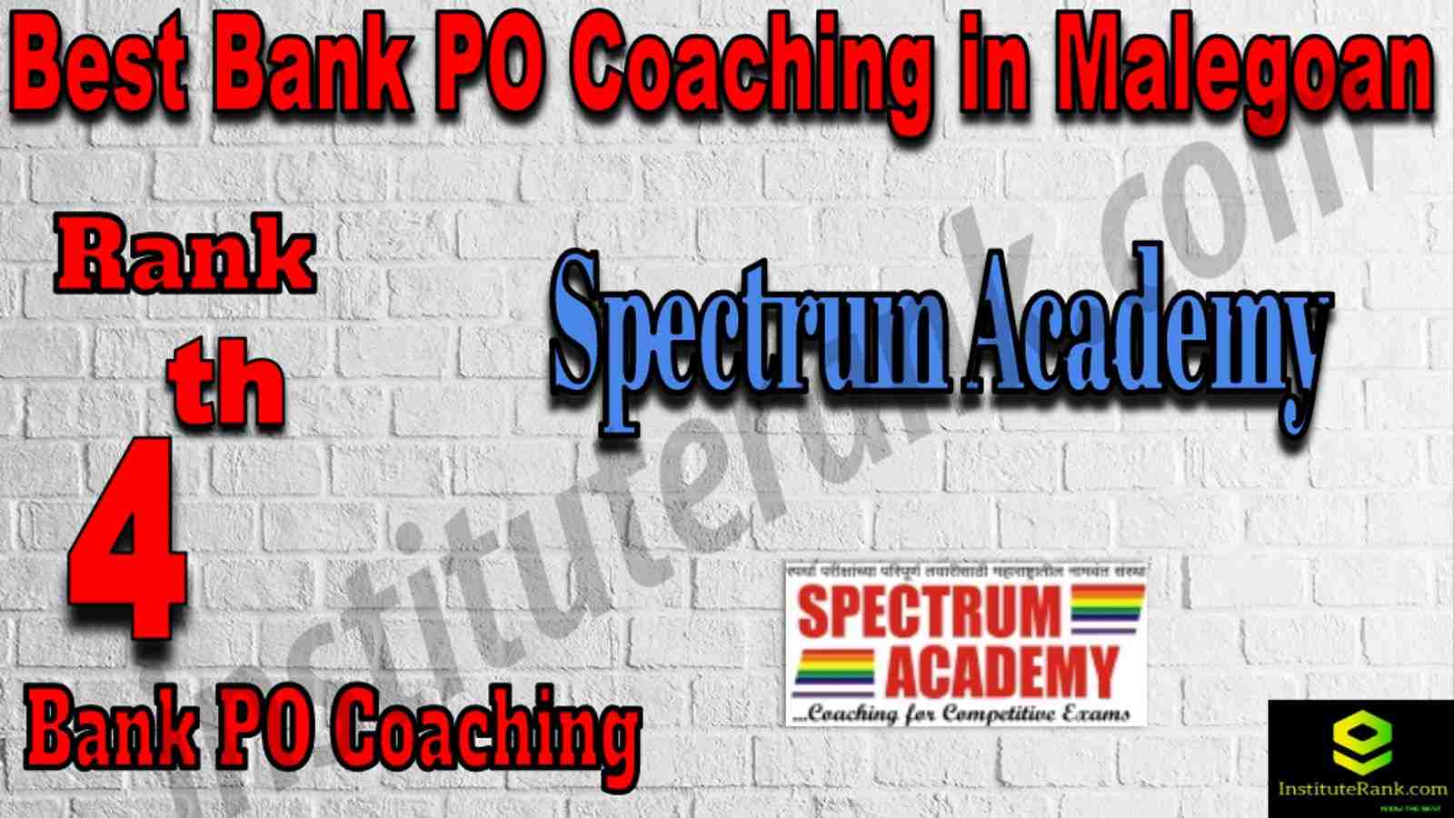 4th Best Bank PO Coachng in Malegoan