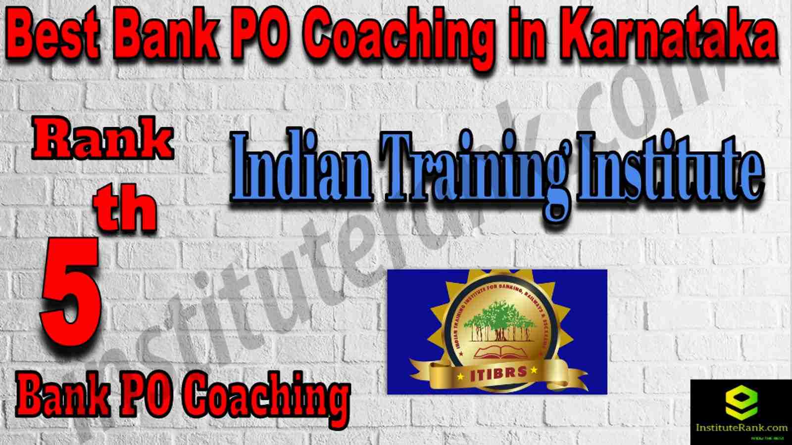 5th Best Bank PO Coaching in Karnataka