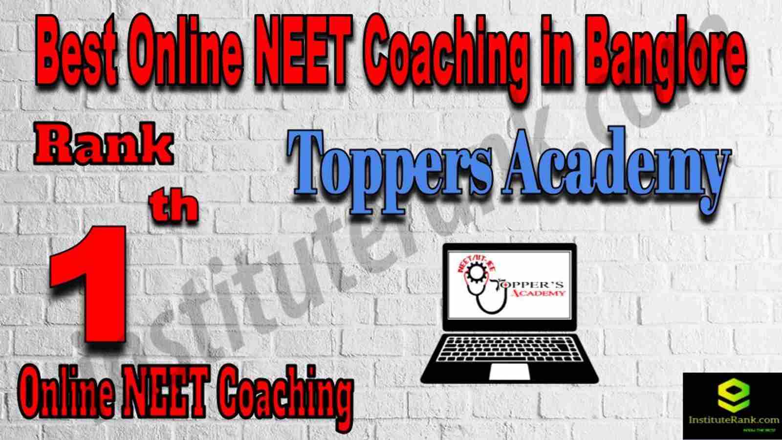Rank 1 Best Online NEET Coaching in Banglore