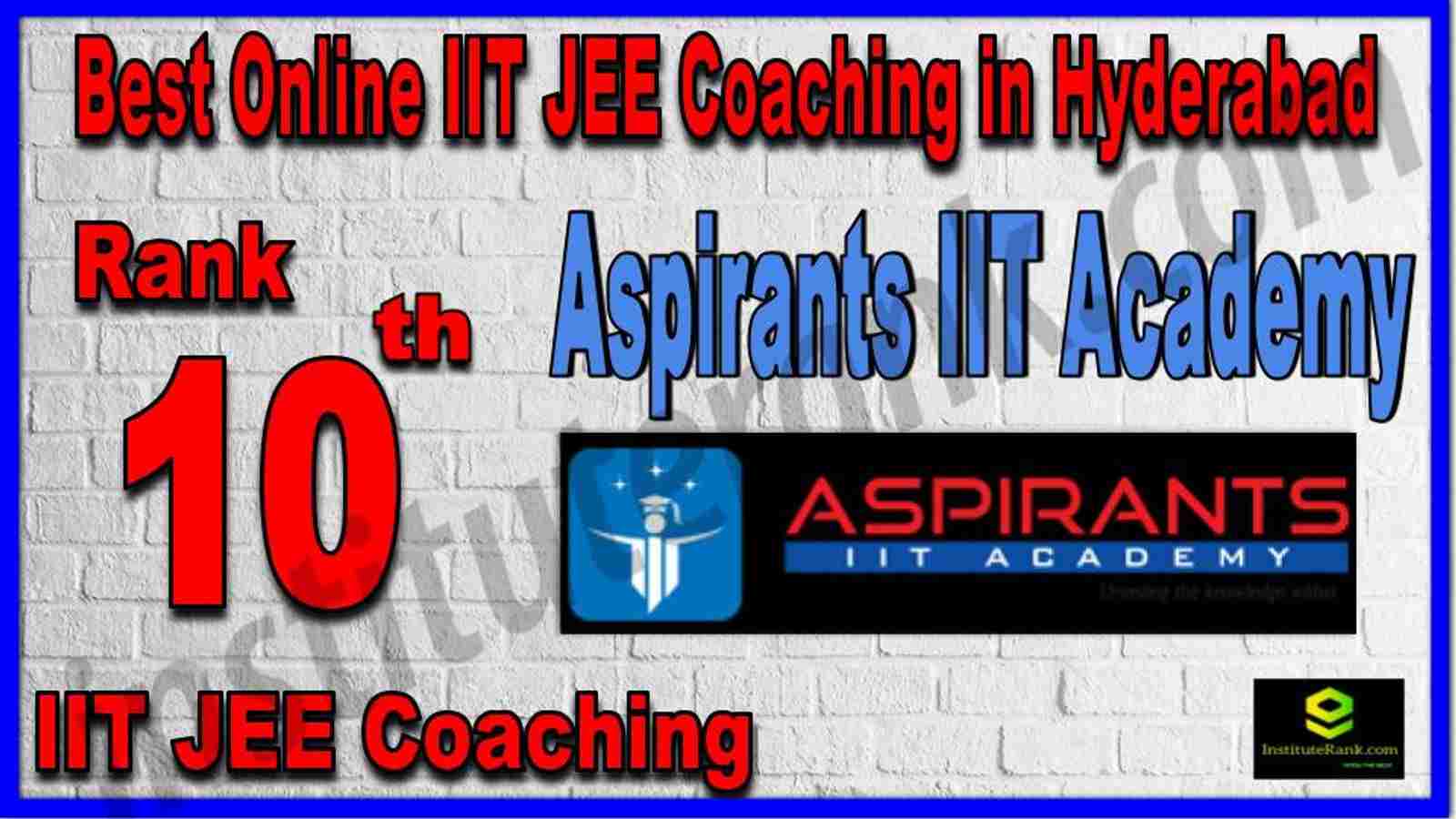 Rank 10th Best Online IIT JEE Coaching in Hyderabad Rank 10th Best Online IIT JEE Coaching in Hyderabad
