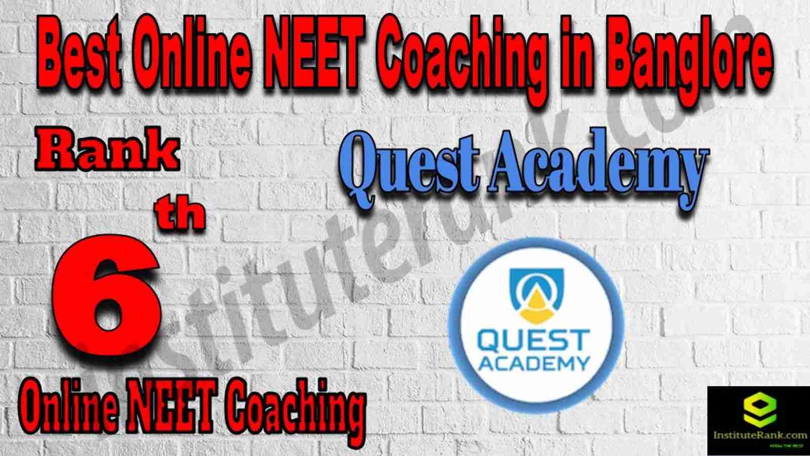 Rank 6 Best Online NEET Coaching in Banglore