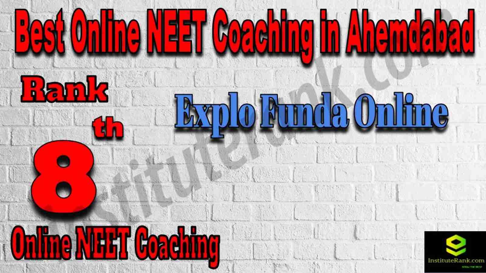 Rank 8 Best Online NEET Coaching in Ahmedabad