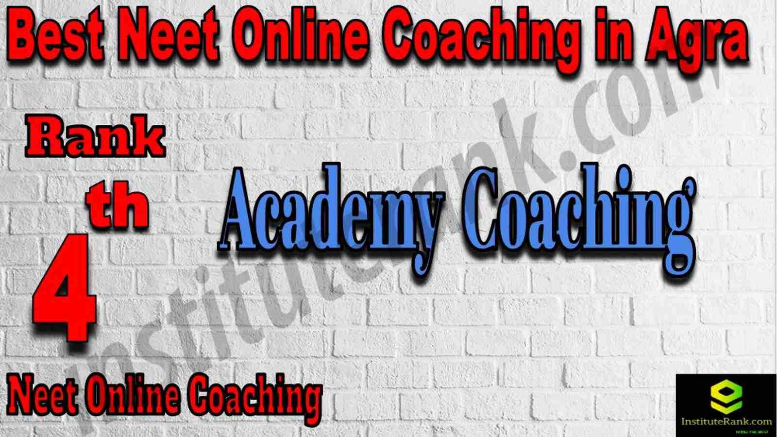 4th Best NEET Online Coaching in Agra
