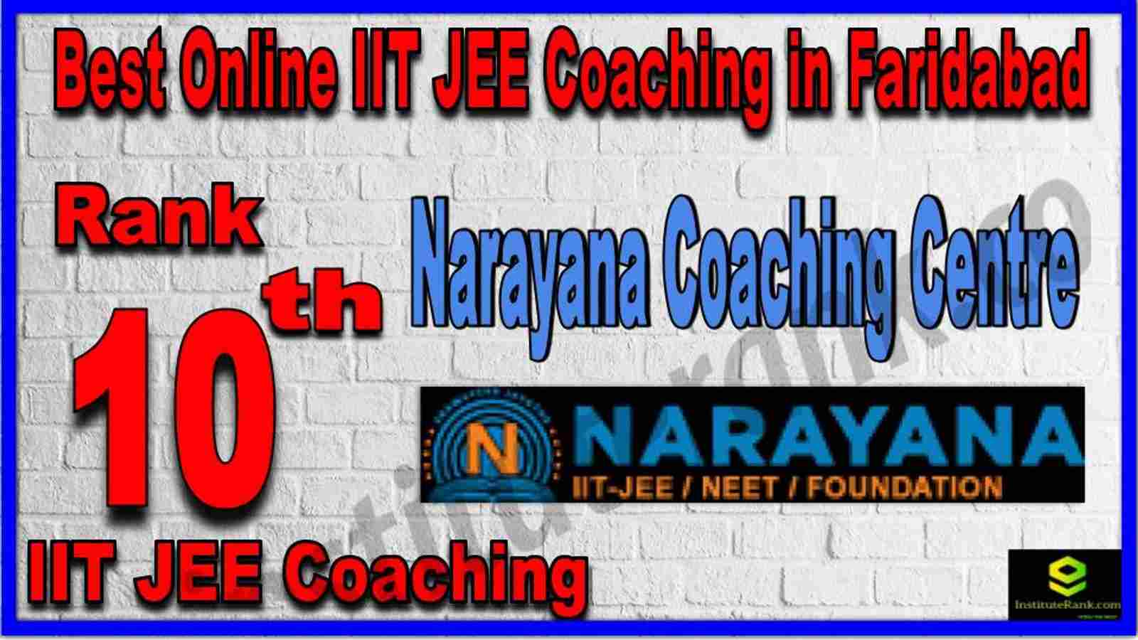 Rank 10th Best Online IIT JEE Coaching in Faridabad