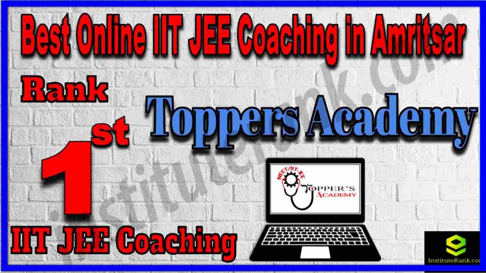 Rank 1st Best Online IIT JEE Coaching in Amritsar