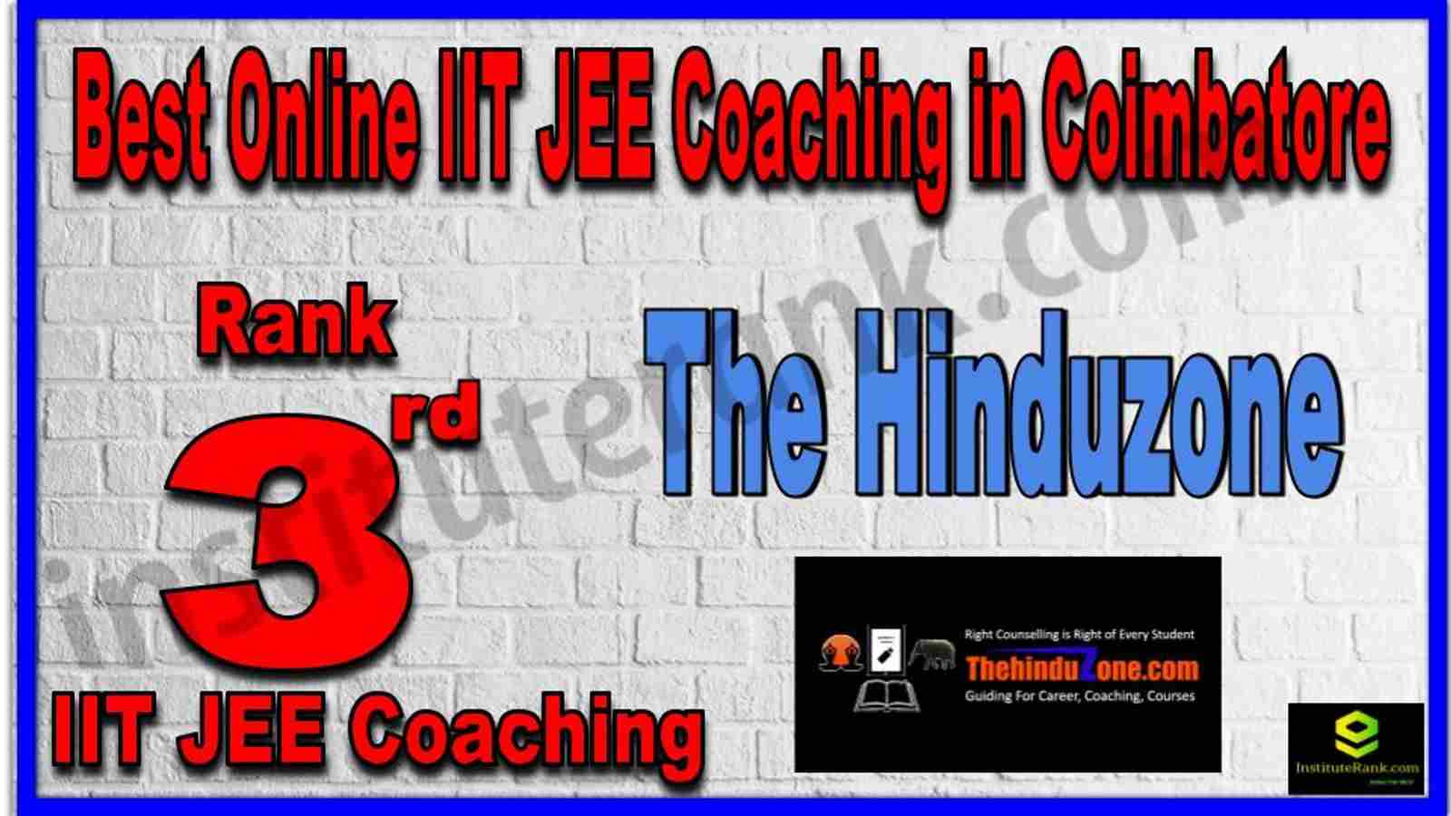 Rank 3rd Best Online IIT JEE Coaching in Coimbatore Rank 3rd Best Online IIT JEE Coaching in Coimbatore
