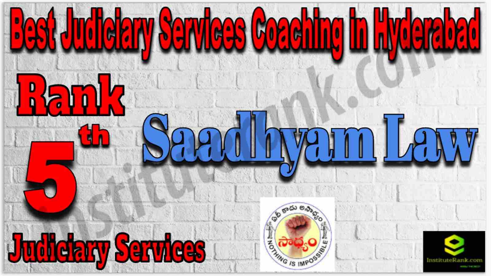 Rank 5 Best Judiciary Services Coaching in Hyderabad