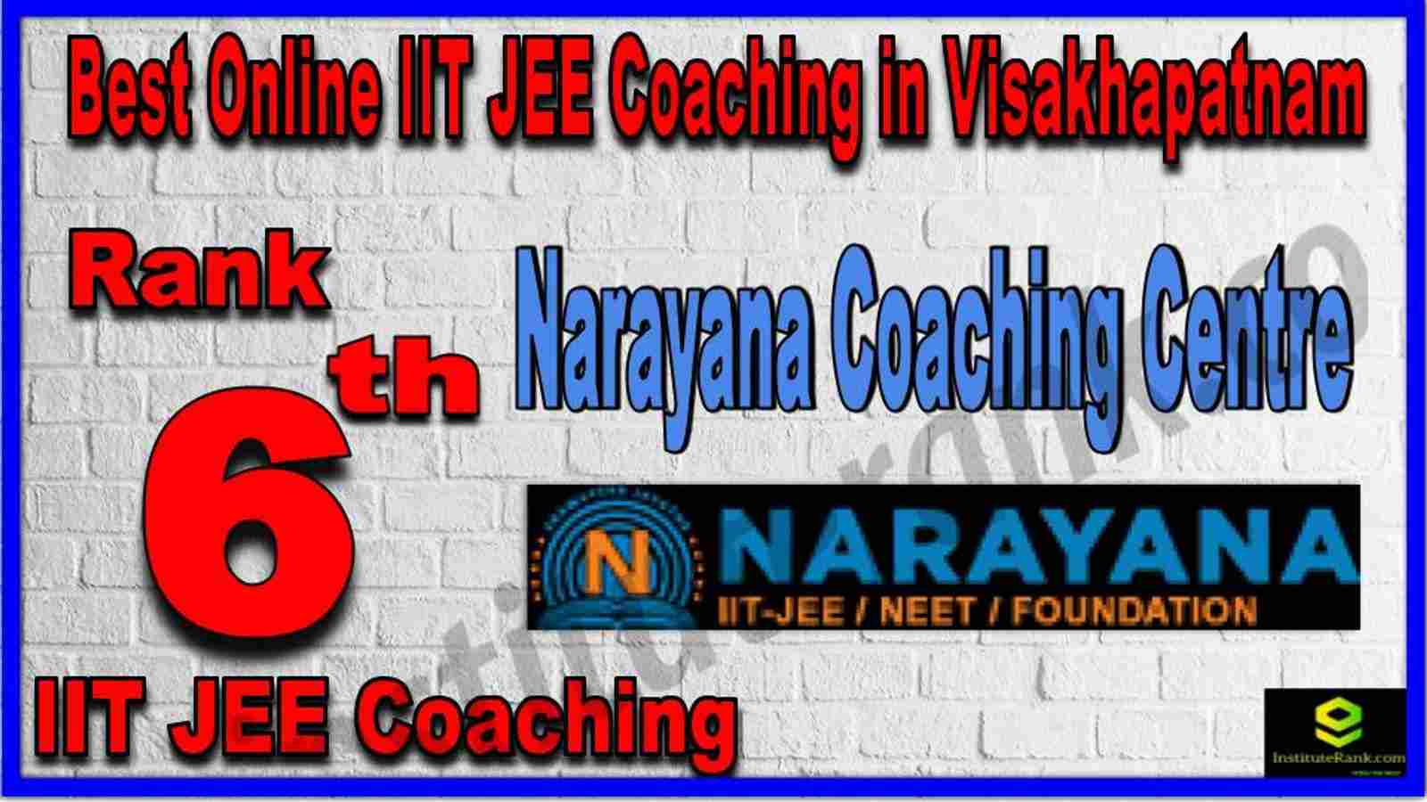 Rank 6th Best Online IIT JEE Coaching in Visakhapatnam