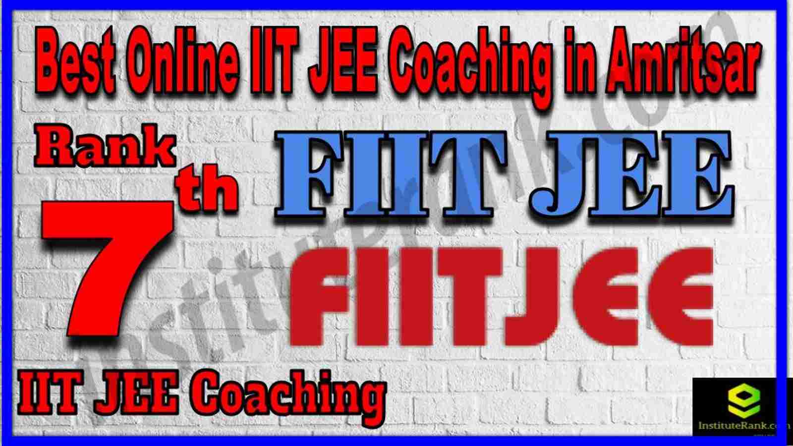 Rank 7th Best Online IIT JEE Coaching in Allahabad Rank 7th Best Online IIT JEE Coaching in Allahabad