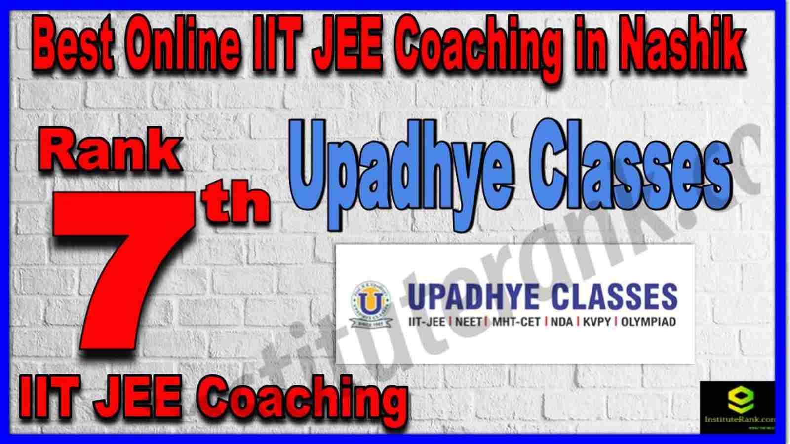 Rank 7th Best Online IIT JEE Coaching in Nashik