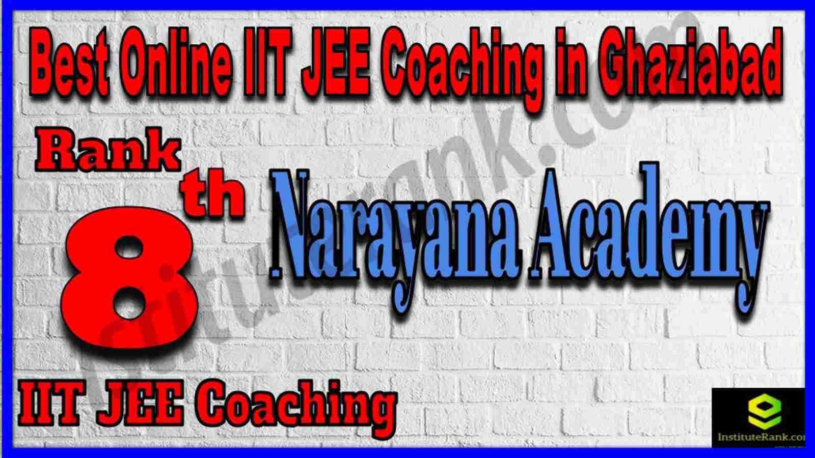 Rank 8th Best Online IIT JEE Coaching in Ghaziabad