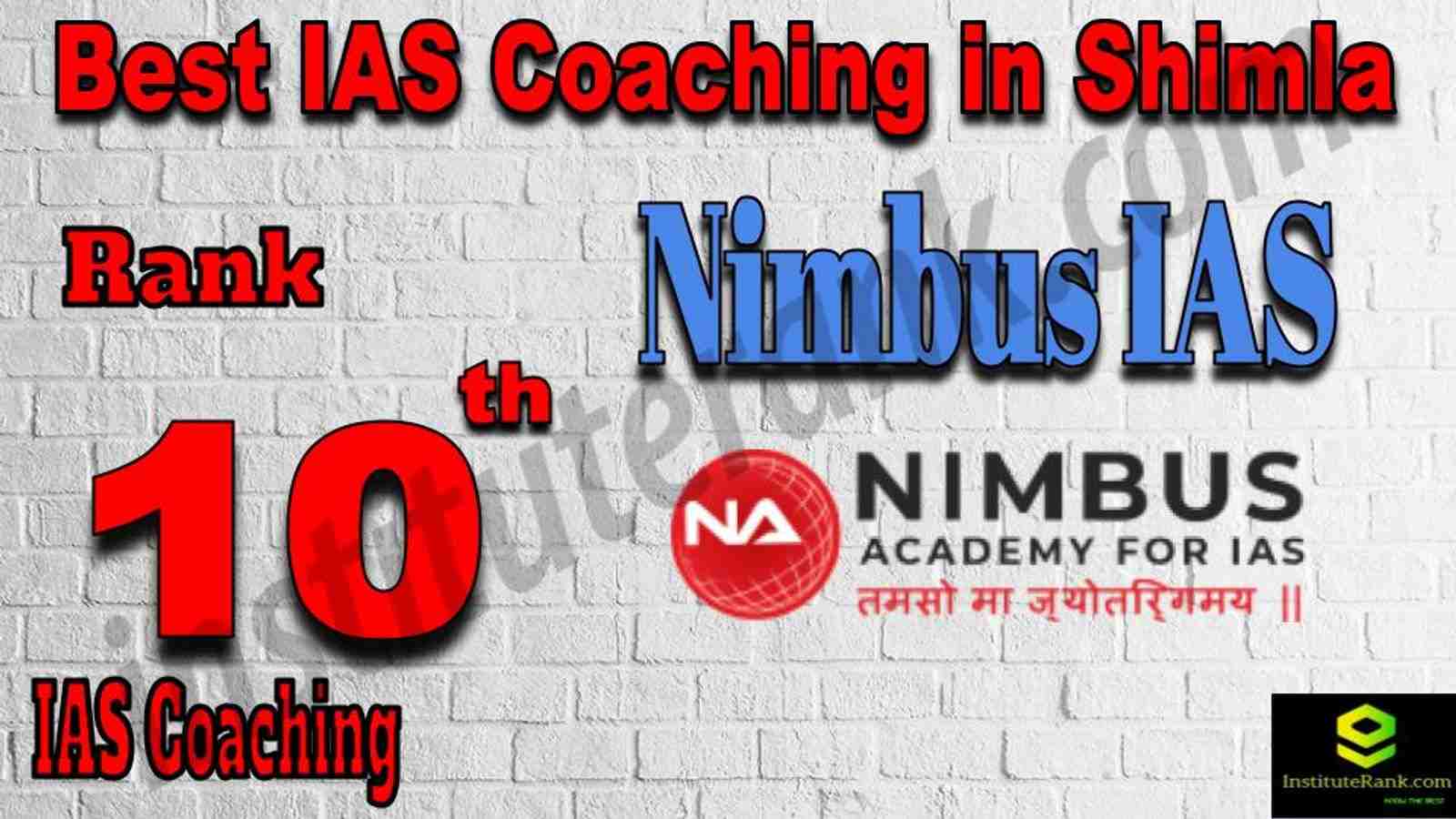 10th Best IAS Coaching in Shimla