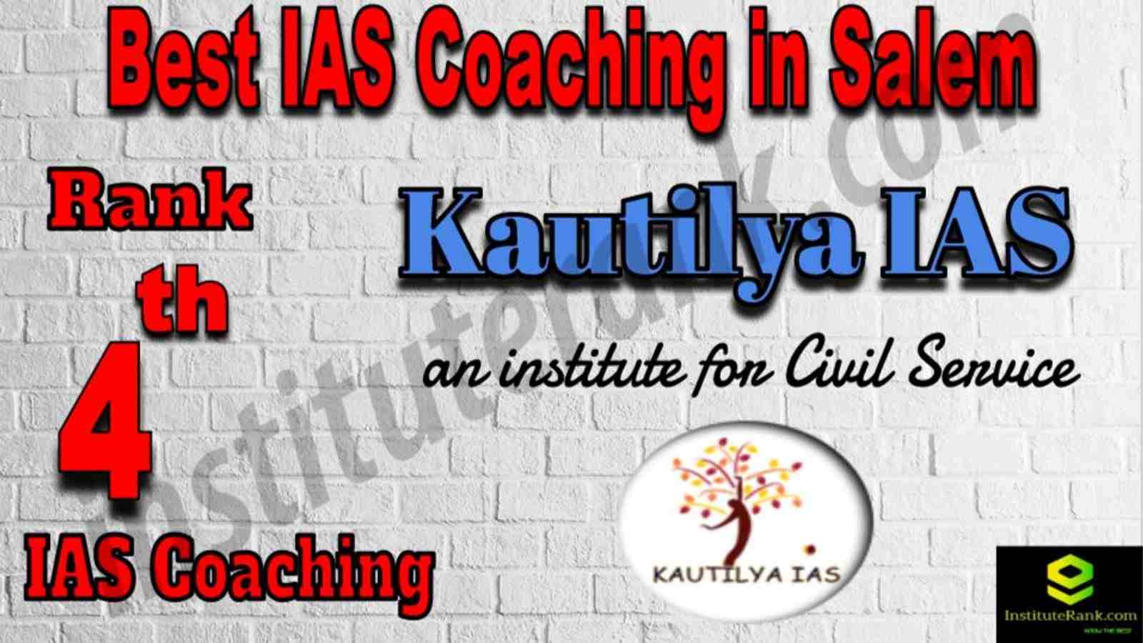 4th Best IAS Coaching in Salem