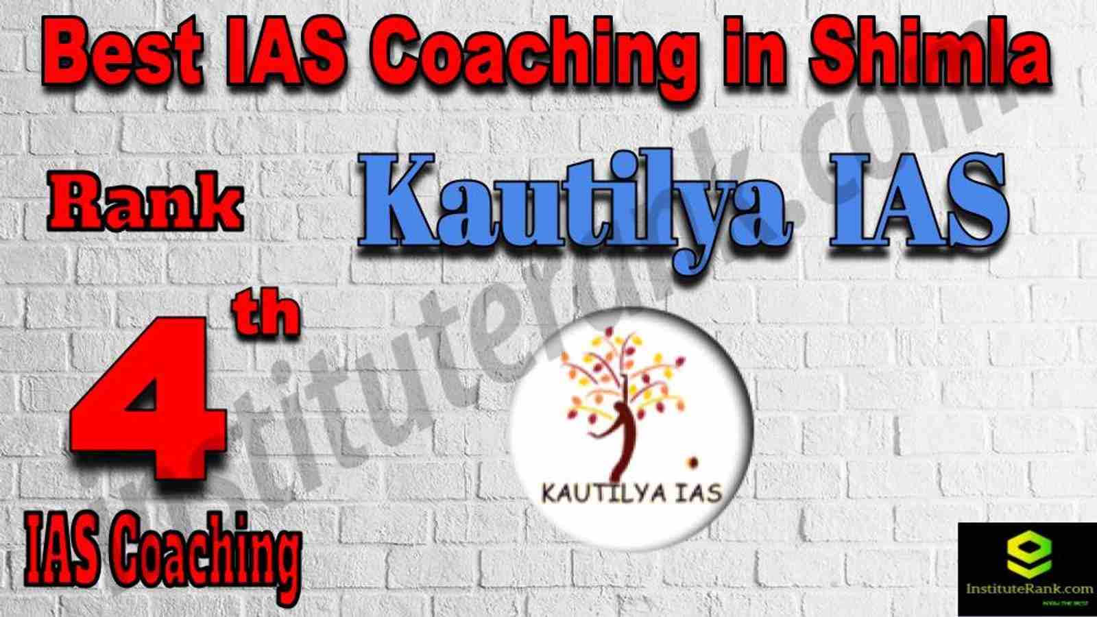 4th Best IAS Coaching in Shimla