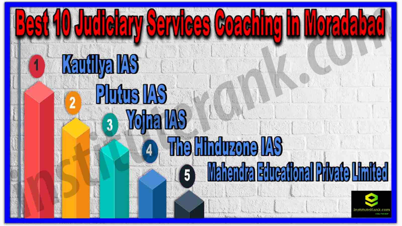 Best 10 Judiciary Services Coaching in Moradabad